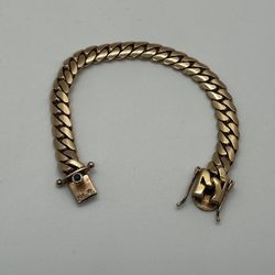 Rose Gold Cuban Link Bracelet 