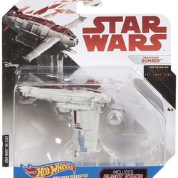 Hot Wheels Star Wars: The Last Jedi Resistance Bomber Die-Cast Vehicle