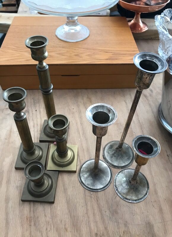 Assorted candle holders