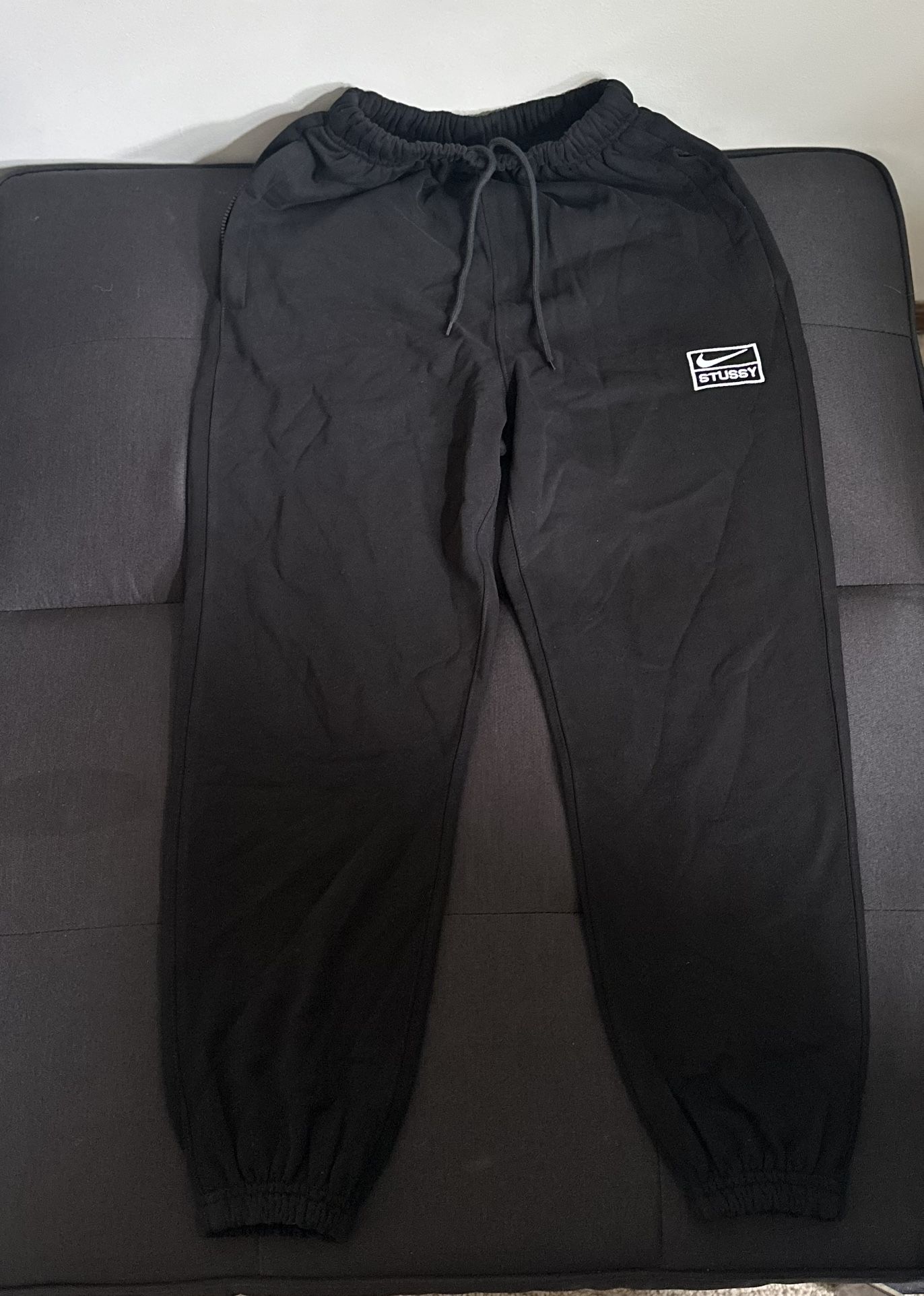 Nike X Stussy Black Sweatpants Joggers Small Brand New