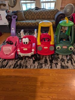 Little Tikes push cars