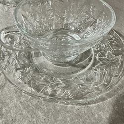 Princess House Tea Cups And Plates 