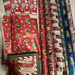 Wrapping Paper Lot Most Are New 