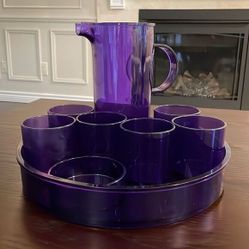 Mid Century Modern Acrylic Pitcher Set Designed by Gunnar Cyren 4 Dansk Denmark 