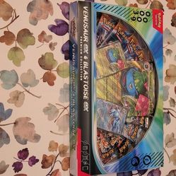 Venusaur EX And Blastoise EX Premium Collection Pokemon Box