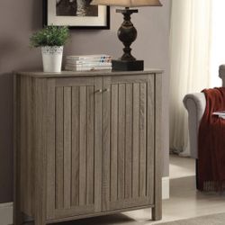 4-shelf Shoe Cabinet Dark Taupe