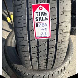 285-45-22 Bridgestone Dueler Full Used Tire Set $260 Free Mounting And Balancing
