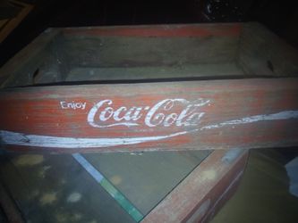Two Vintage Coca-Cola Wooden Crate