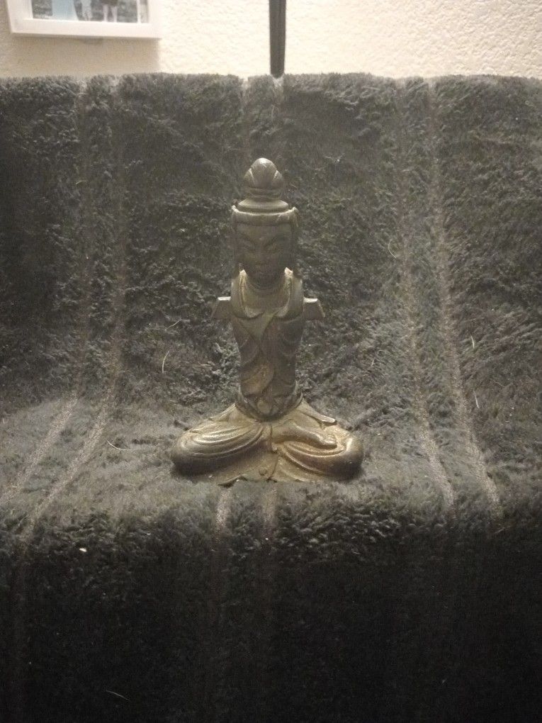 Chinese Buddha In Brass