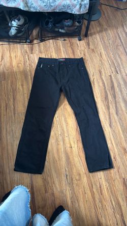Dark black 34x30 Oscar slim jeans