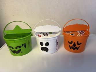 2022 McDonalds Halloween Happy Meal Boo Buckets McBoo, McPunk'n and McGoblin Set