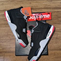 Jordan 4 Bred  Nike Adidas Supreme 