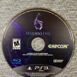 NEW RESIDENT EVIL 6 SONY PS3 DISC