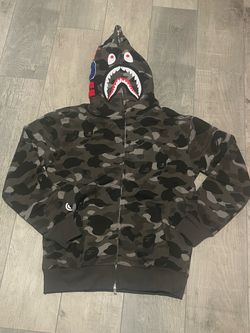 BAPE Shark Full-Zip Camo Hoodie