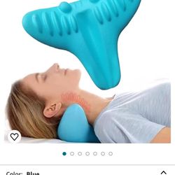 Cervical Traction Device for TMJ Pain Relief and Cervical Spine Alignment, Chiropractic Pillow 