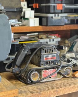 BELT SANDER (MAKE AN OFFER) & OTHER WOODWORKING TOOLS