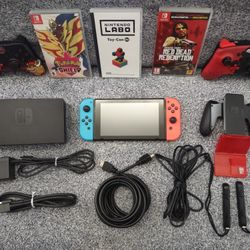 Nintendo Switch 32GB Console Bundle - Dock, 2 PowerA Controllers, 3 Games + More