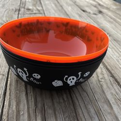 Halloween Plastic Candy Bowls 5 Ct