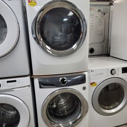 Electrolux Front Loading Washer And Stackable Gas Dryer Set 