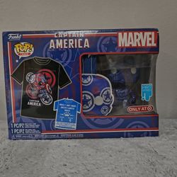 POP! Funko - Captain America - T Shirt Included 