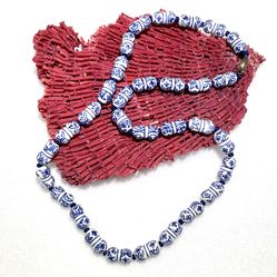 Asian Porcelain Beaded Necklace