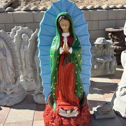 New Our Lady Of Guadalupe Made Out Of Cement Perfect Gift 🎁 