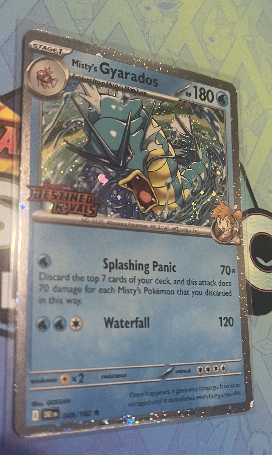Pokemon Destined Rivals Misty’s Gyarados Stamped