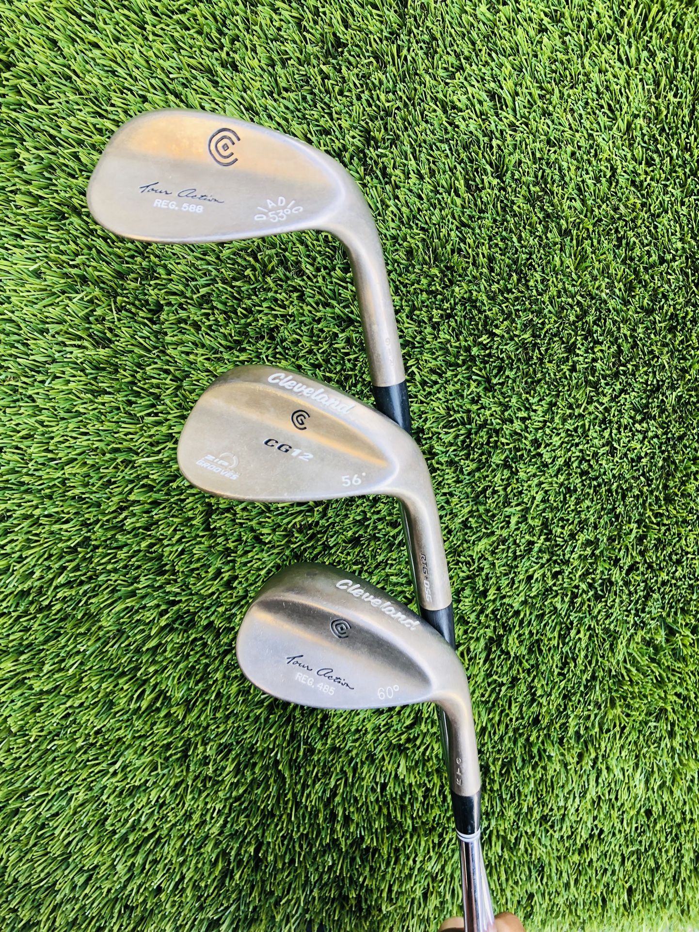 Cleveland 52*, 56* & 60* Wedges with Steel Shafts