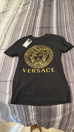 Versace original men t-shirt cotton jersey