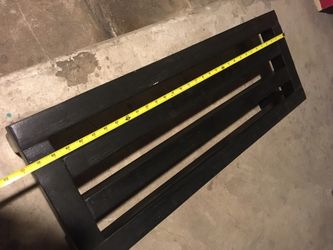 Wooden black stool/table