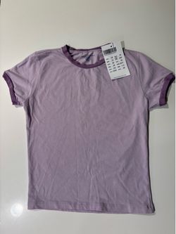 Brandy Melville purple top & black pants - NWT