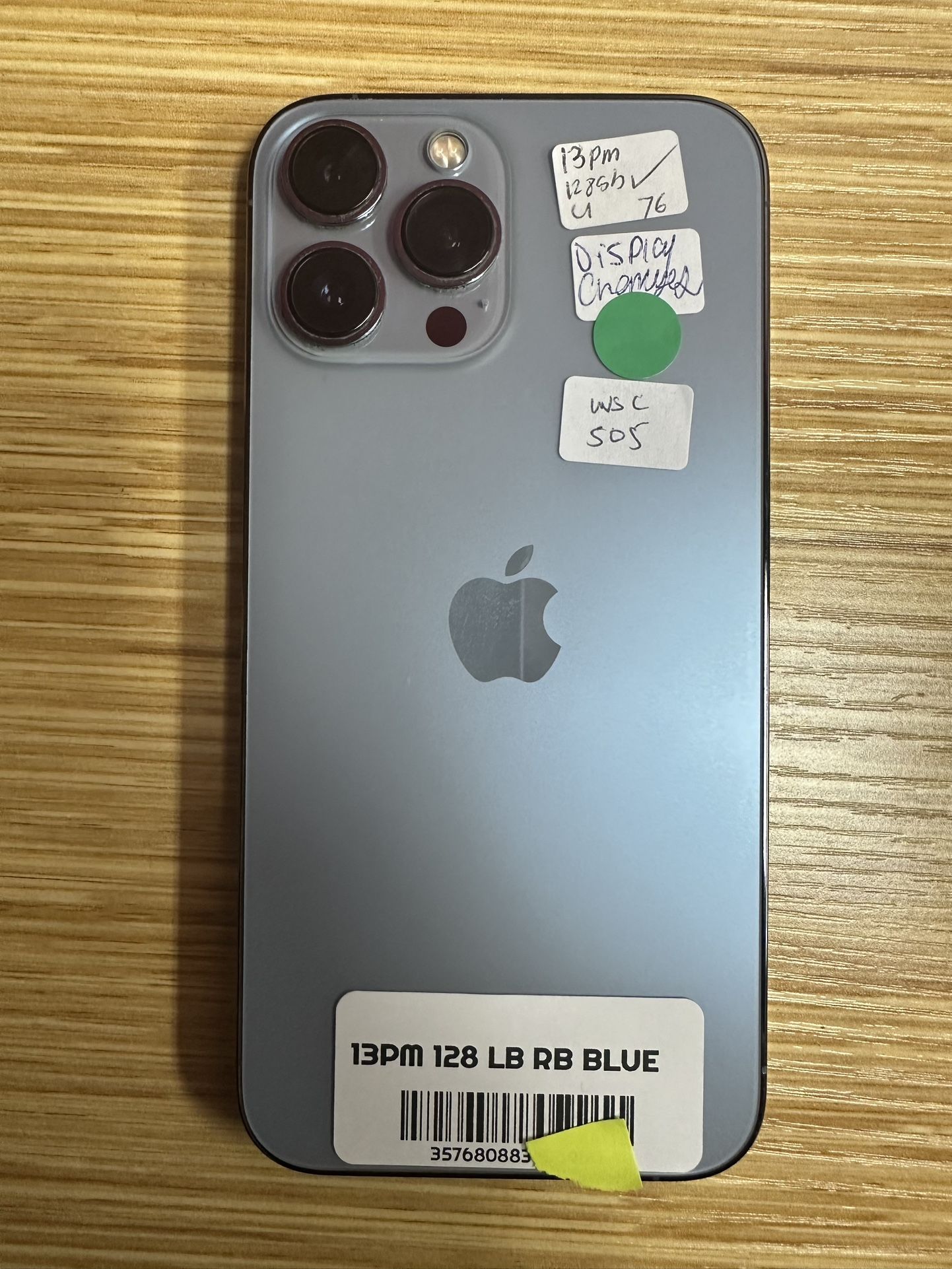 On Sale iPhone 13 Pro Max 128GB Low Battery