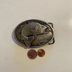 Vintage 1977  Fishing Belt Buckle