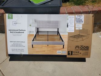 Queen size Bedframe and mattress