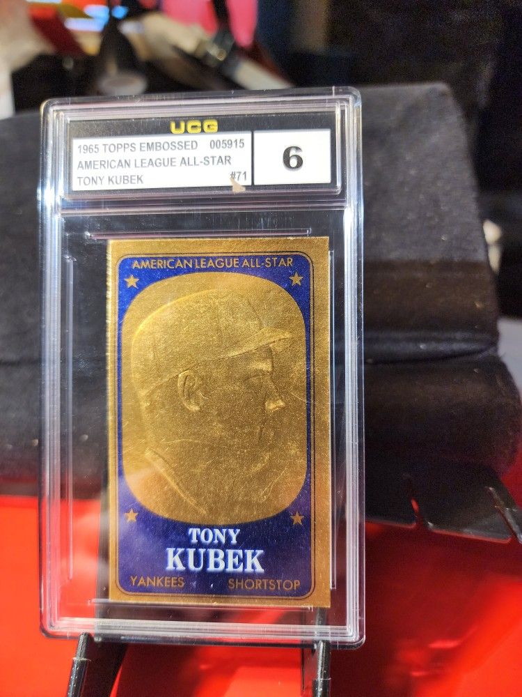 1965 Topps GOLD Foil Embossed Tony Kubek #71 UCG 6