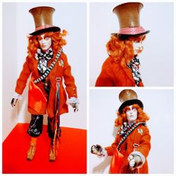 Alice In Wonderland MAD Hatter JOHNNY DEEP Collectible Size 12 "