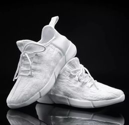 Light Up USB Rechargeable White Sneakers