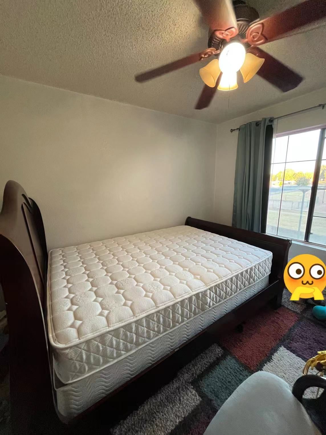 Queen Size Bed , Box Spring And Mattress Bundle
