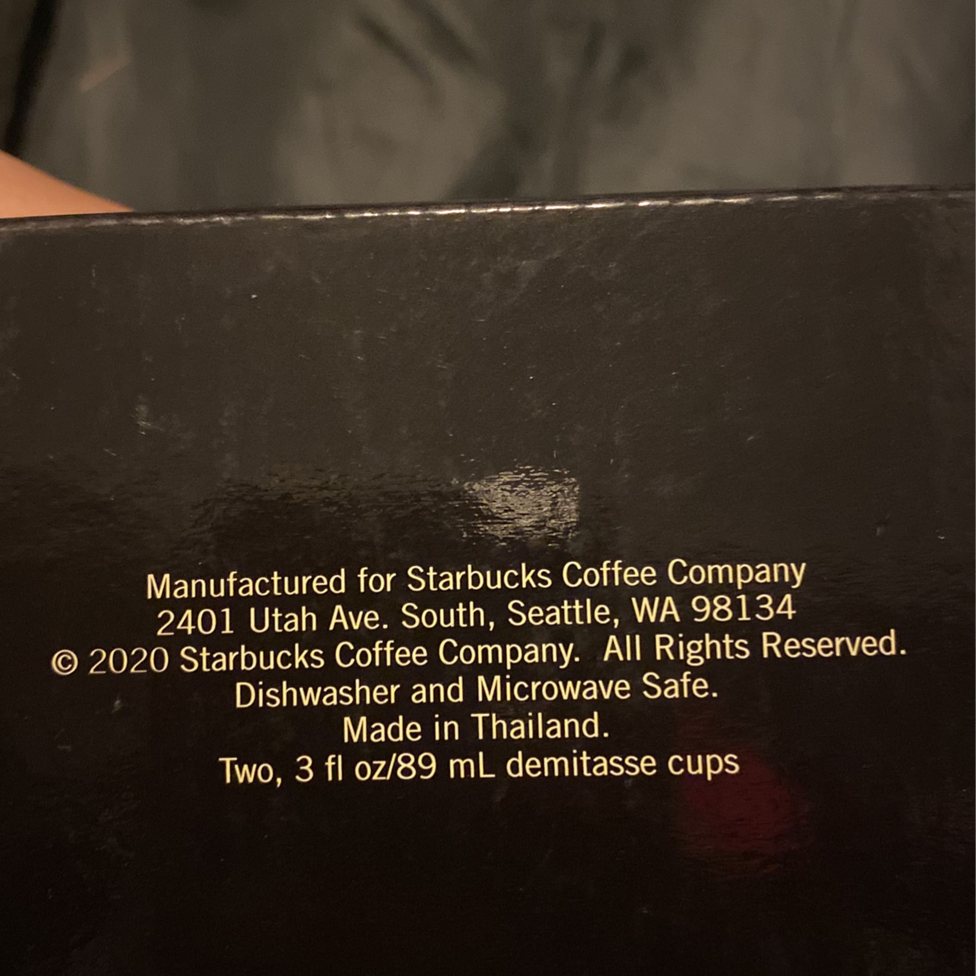 Starbucks demitasse cups from Thailand