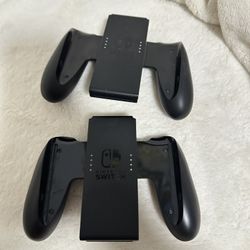 2 Black Genuine Official Nintendo Switch Joy-Con Comfort Grip Holder
