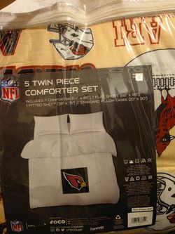 NFL Arizona Cardinals 5-Piece Twin Comforter Set