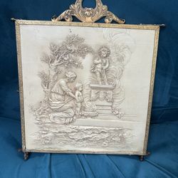 Antique Shaving Trifold Mirror 