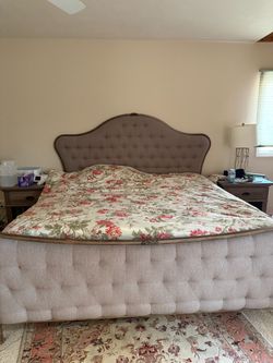 King bed and mattress