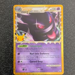 Gengar 94/102 Pokémon Card Holo Rare - 30th Anniversary