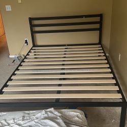 Sturdy black Metal Bed Frame