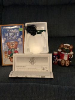 Bear that blows bubbles