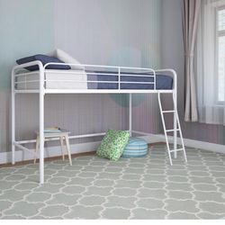 White loft Twin bed