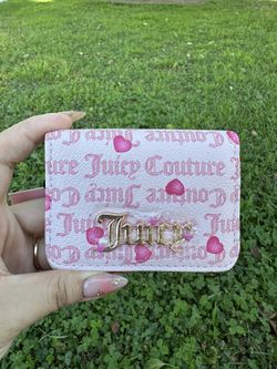 Juicy Couture Pink Wallet With Pink Hearts 