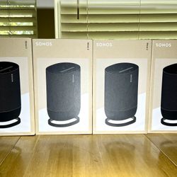 4-Pack Sonos Move2 Black Brand New Sealed Include Warranty 