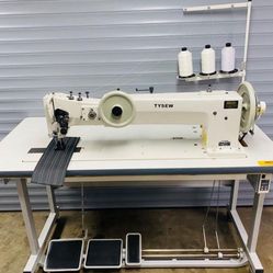 Tysew Long Arm Twin Needle Walking Foot Needle Feed machine
